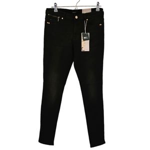 Black ONLY Women's Regular Waist Isa Skinny Jeans